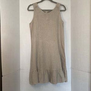 Millenia Grey Linen Dress. Size Small.